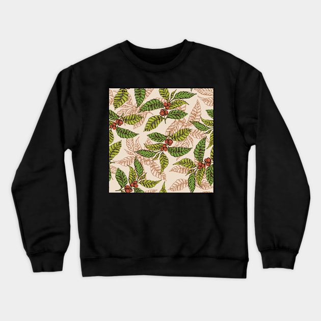 Coffee pattern Crewneck Sweatshirt by olgart